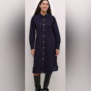 CULTURE NWT $139 CUannalisa Ami Stylish Long Sleeve Denim Dress